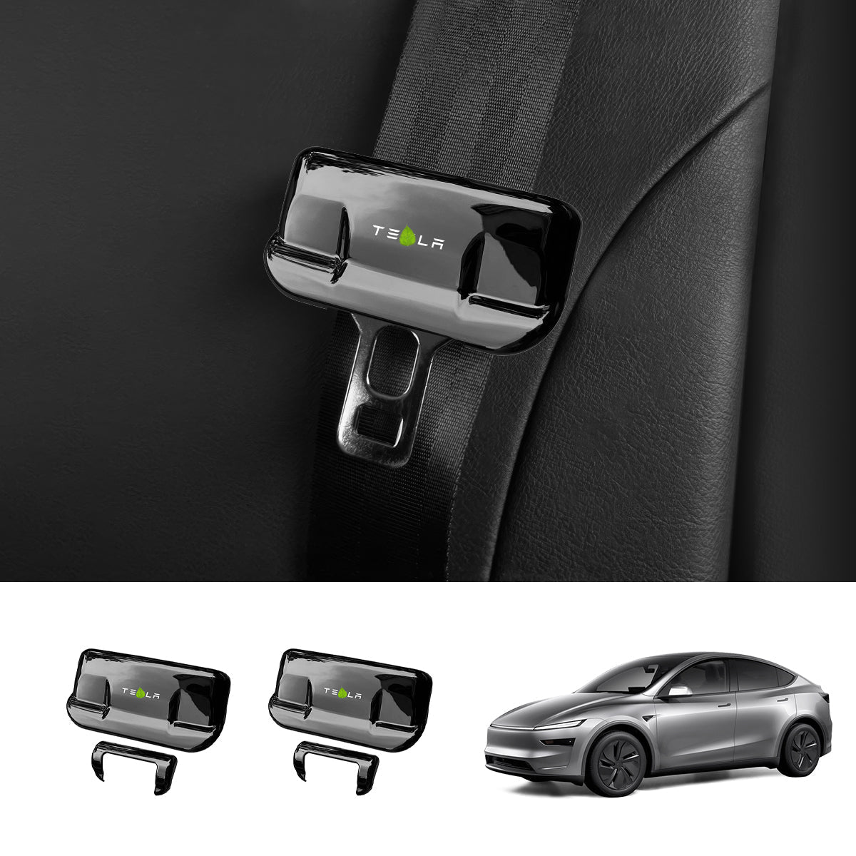 Seat Belt Buckle Cover Set for Tesla Model Y Juniper 2025+