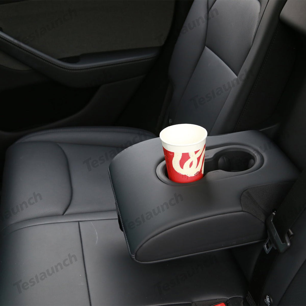 Seat Rear Non-slip Silicone Cup Holder Insert  For Tesla Model Y Juniper 2025+