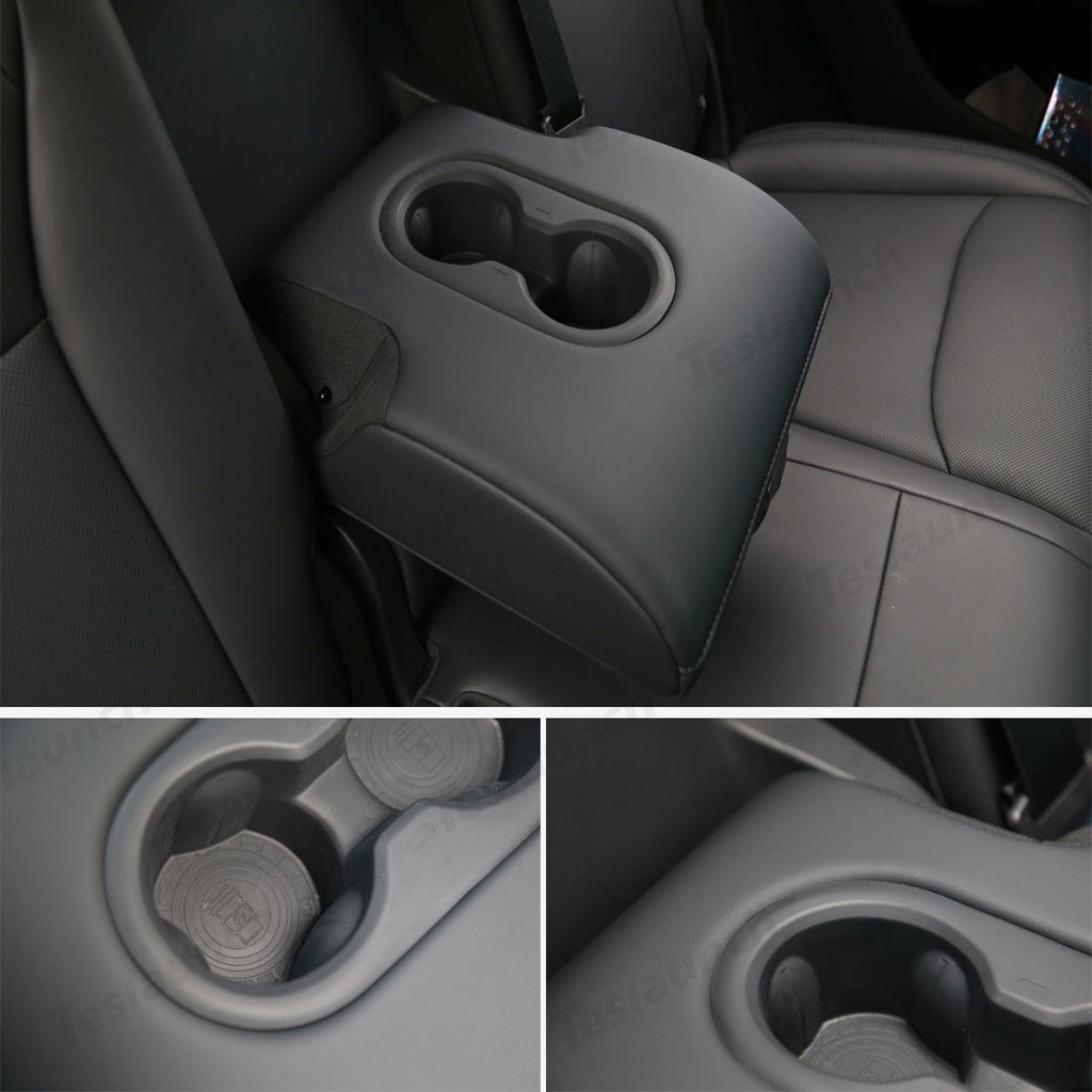Seat Rear Non-slip Silicone Cup Holder Insert  For Tesla Model Y Juniper 2025+
