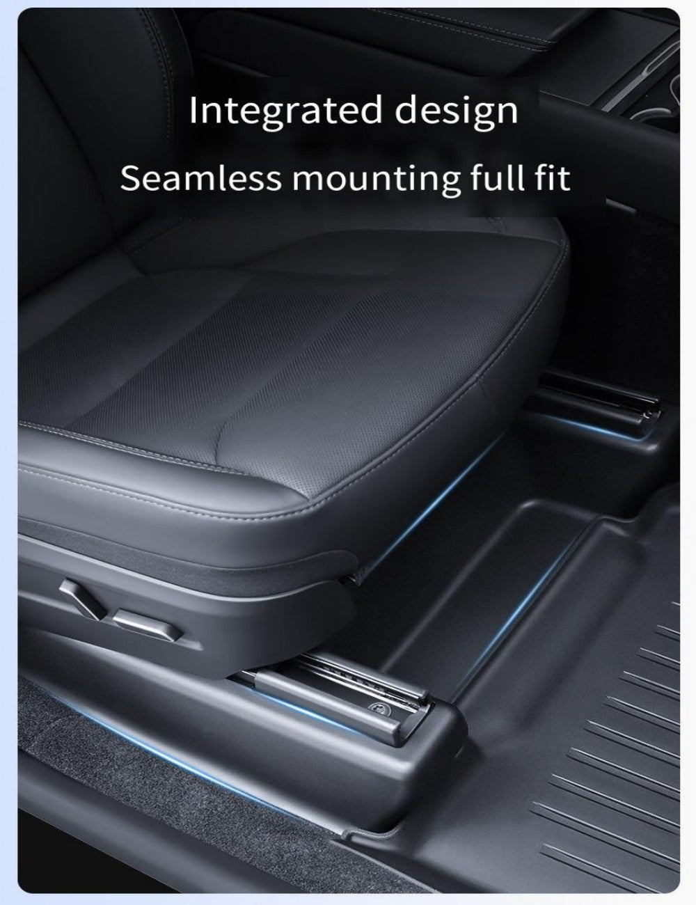 Seat Slide Rail Anti-Kick Guards for Model Y Juniper (5PCS) | Miroken