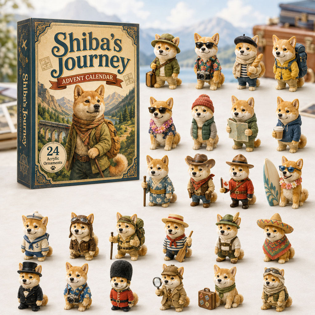 Shiba Inu Advent Calendar 2026 - 24 Acrylic Shiba Hangers