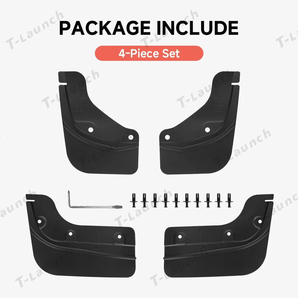 Short Invisible Mud Flaps Splash Guards for Tesla Model Y Juniper 2025+