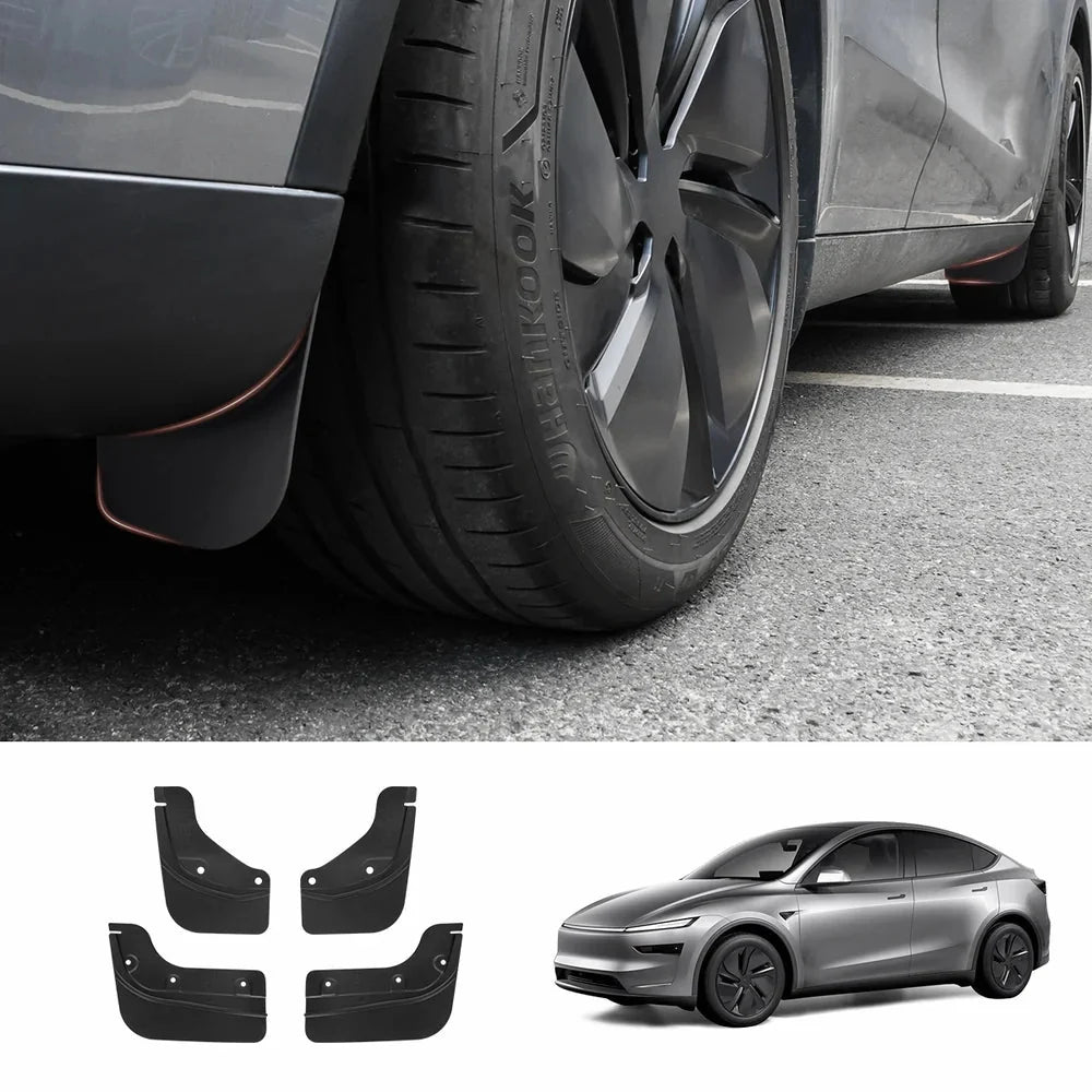 Short Invisible Mud Flaps Splash Guards for Tesla Model Y Juniper 2025+