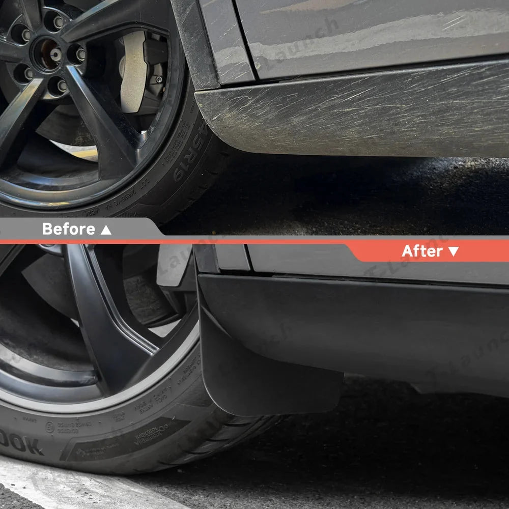 Short Invisible Mud Flaps Splash Guards for Tesla Model Y Juniper 2025+