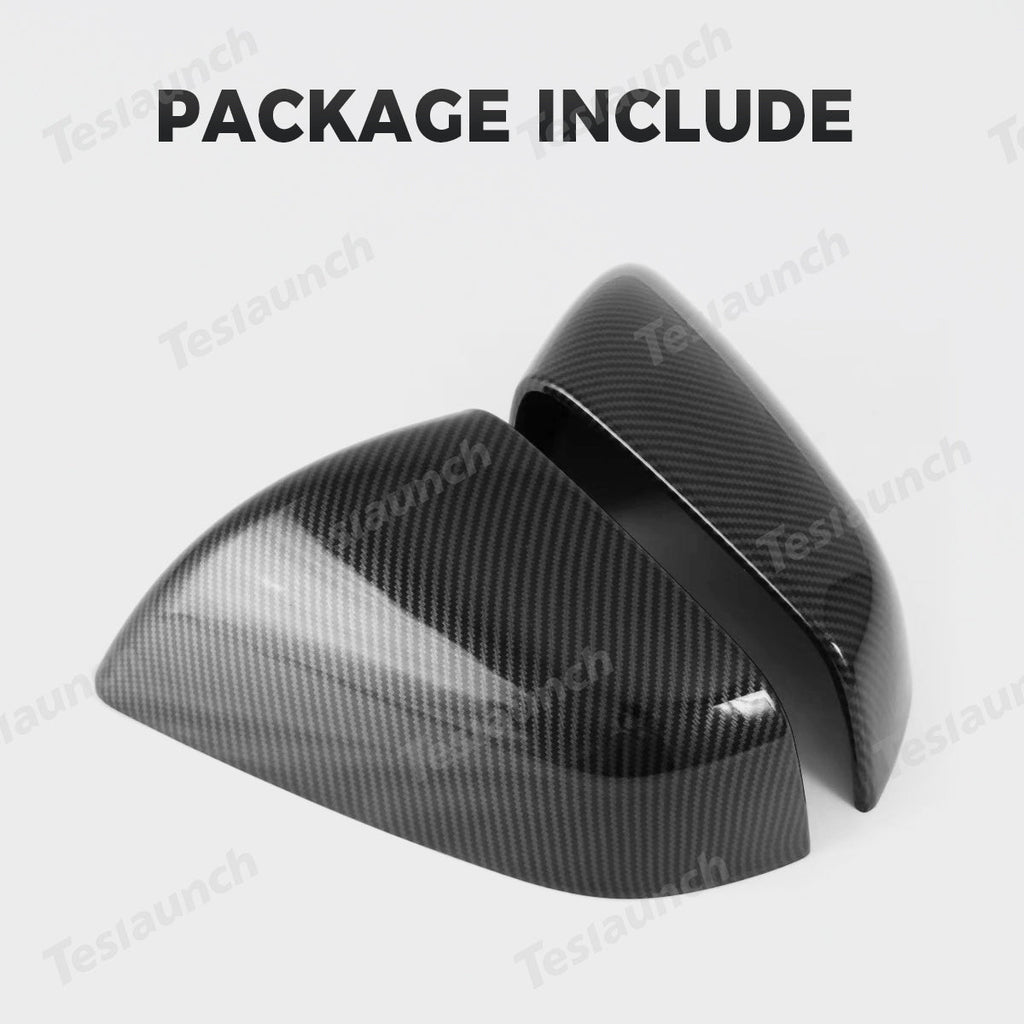 Side Mirror Cover Caps – Protective & Stylish Exterior Trim for Tesla 2024+ Model 3 Highland