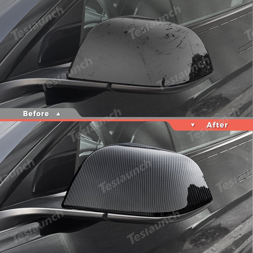 Side Mirror Cover Caps – Protective & Stylish Exterior Trim for Tesla 2024+ Model 3 Highland