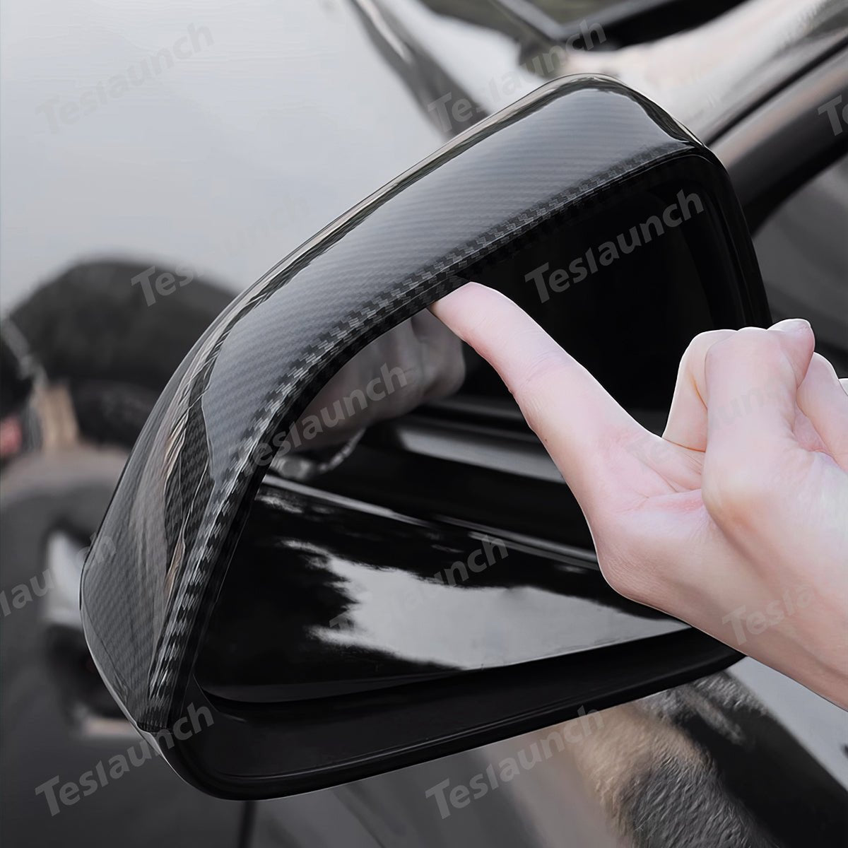 Side Mirror Cover Caps – Protective & Stylish Exterior Trim for Tesla 2024+ Model 3 Highland
