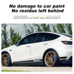 Side Skirt Decal DIY Sticker Side Body Racing Stripe Sticker For Tesla Model 3/Y/S/X