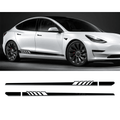 Side Skirt Decal DIY Sticker Side Body Racing Stripe Sticker For Tesla Model 3/Y/S/X