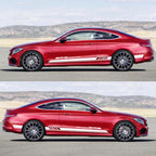 Side Skirt Decal DIY Sticker Side Body Racing Stripe Sticker For Tesla Model 3/Y/S/X