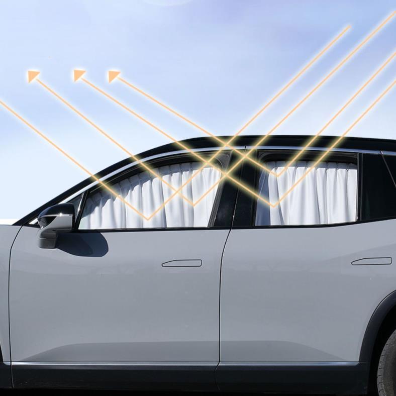 Side Window Track Slide Privacy Curtain Sunshade for Tesla Model 3/Y