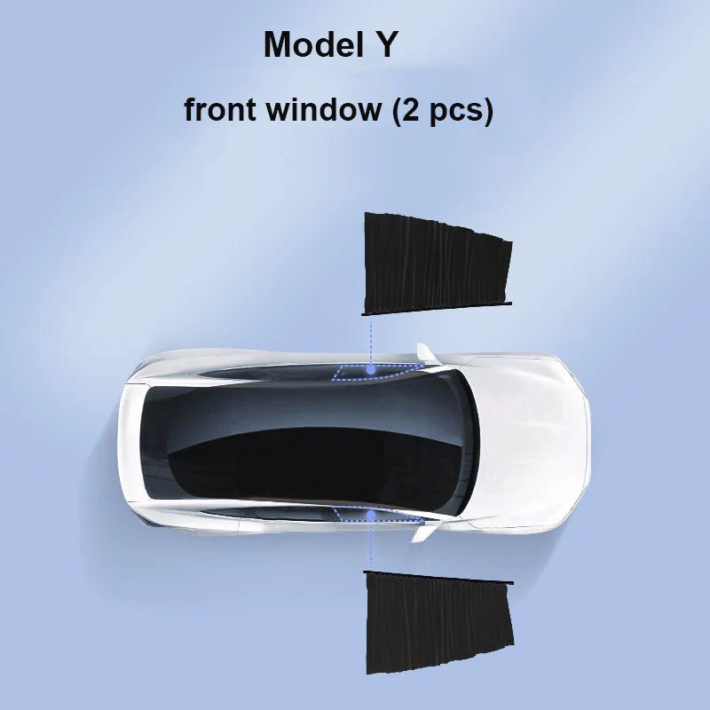 Side Window Track Slide Privacy Curtain Sunshade for Tesla Model 3/Y