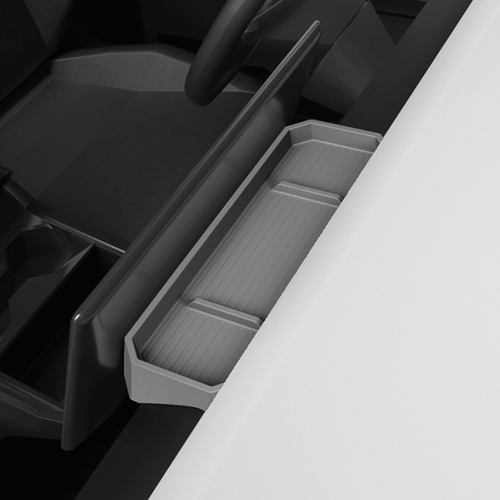 Silicone Center Console Behind Screen Storage Tray for Cybertruck