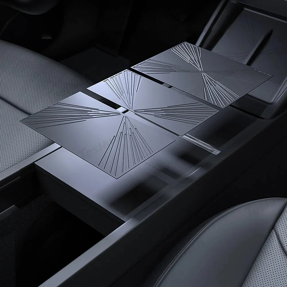 Silicone Center Console Protective Mat for Tesla Model Y Juniper 2025+/Model 3 Highland 2024+