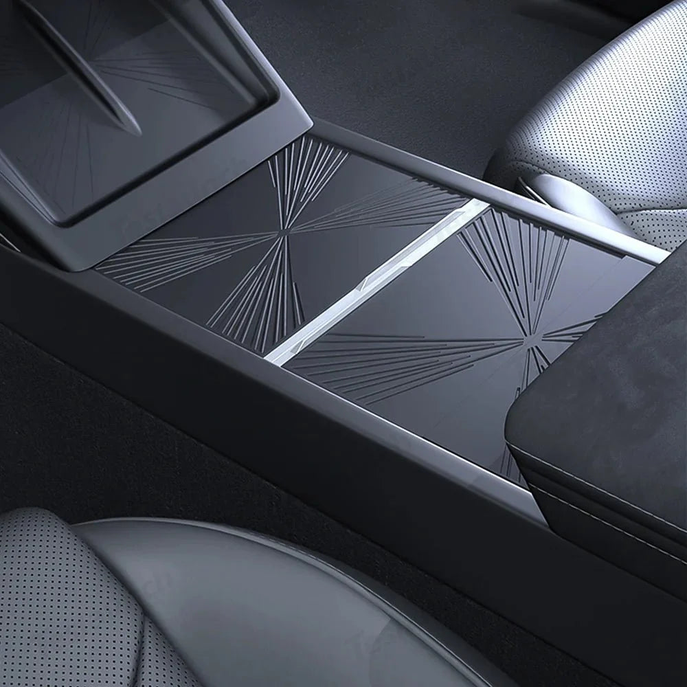 Silicone Center Console Protective Mat for Tesla Model Y Juniper 2025+/Model 3 Highland 2024+