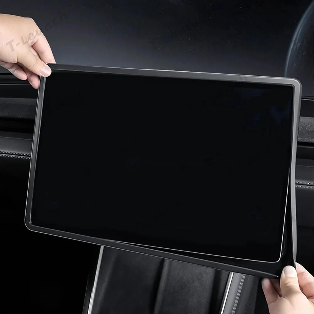 Silicone Center Screen Protection Frame for Tesla Model Y Juniper 2025 / Model 3 Highland 2024+
