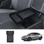 Silicone Console Armrest Box Lower Storage Tray for Tesla Model Y Juniper 2025+