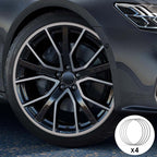 Silver Aluminum Alloy Wheel Rim Protector- Fits All Cars