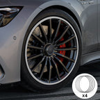 Silver Aluminum Alloy Wheel Rim Protector- Fits All Cars