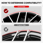 Silver Aluminum Alloy Wheel Rim Protector- Fits All Cars