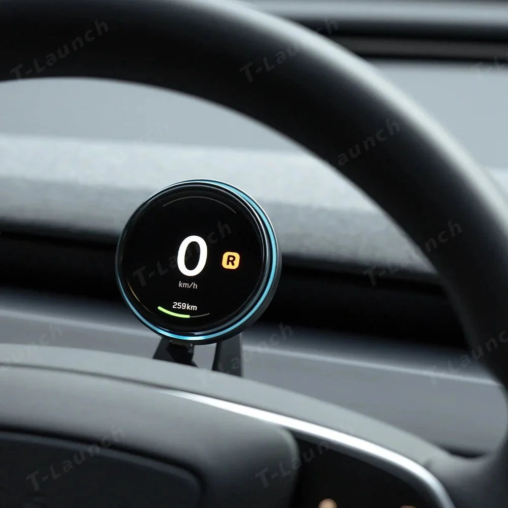 Smart Dashboard Gauge Display – Mini HUD for Tesla Model 3/Y (2017+)