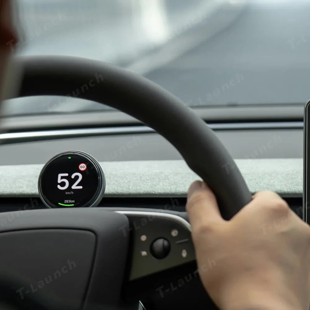 Smart Dashboard Gauge Display – Mini HUD for Tesla Model 3/Y (2017+)