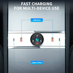 Smart Rotating Gear Shift Dock USB Hub for Tesla Model Y Juniper 2025