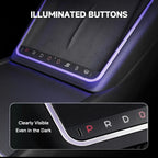 Smart Touch Center Console Wireless Charging Dock with Ambient Light Sync for Tesla Model Y Juniper 2025+ / Model 3 Highland 2024+