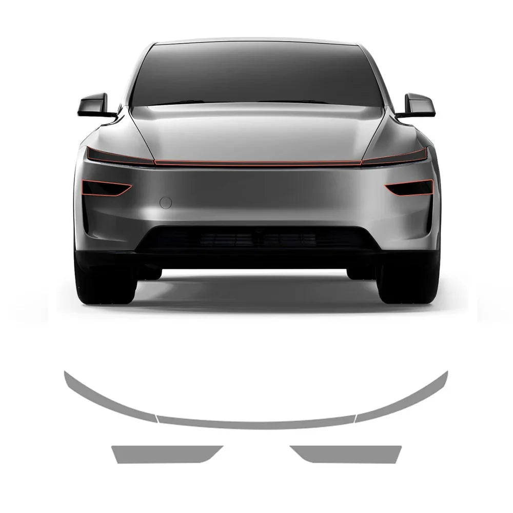 Smoked Tint TPU Headlight and Taillight Protection Film for Tesla Model Y Juniper 2025+