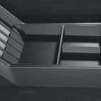 Spliced Lower Center Console Tray Floor Storage Organizer for Cybertruck