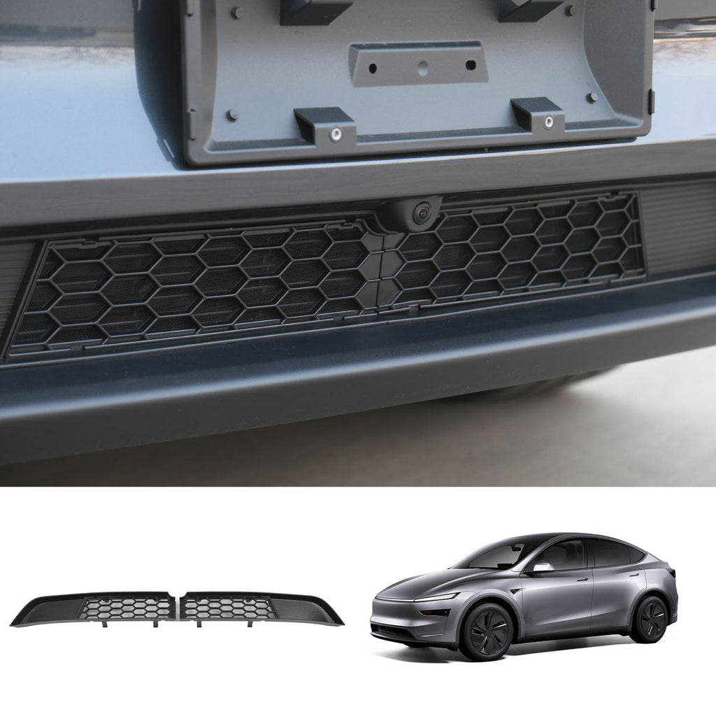 Split Front Bumper Protective Mesh Grill Panel for Tesla Model Y Juniper 2025+