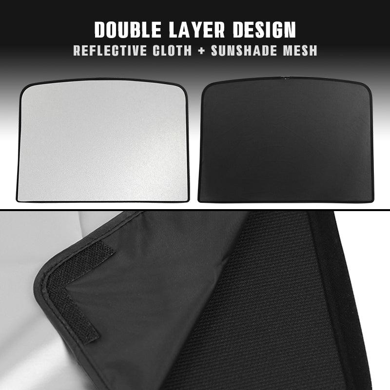 Split Glass Roof Sunshade for Tesla Model Y(2020-2024) Sun Visor Accessories Sun Blocking Heat Shade