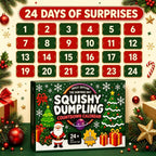 Squishy Dumpling Advent Calendar 2026 - 24 Mini Squishies and 1 Big Surprise