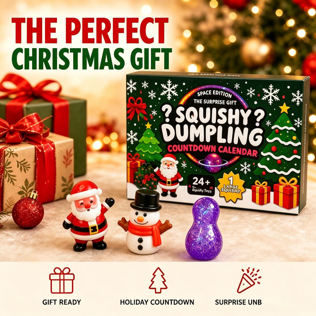 Squishy Dumpling Advent Calendar 2026 - 24 Mini Squishies and 1 Big Surprise