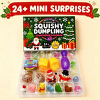 Squishy Dumpling Advent Calendar 2026 - 24 Mini Squishies and 1 Big Surprise