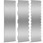 Precise Stainless Steel Cake Smoother with Double Patterns