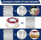 Precise Stainless Steel Cake Smoother with Double Patterns