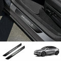 Stainless Steel Door Sill Protection Covers for Tesla Model Y Juniper 2025+