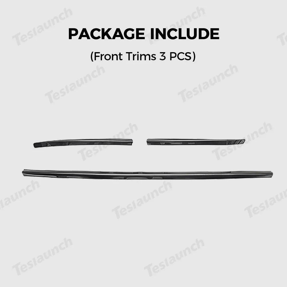 Stainless Steel Front & Rear Bumper Protector Trim for Tesla Model Y Juniper 2025+