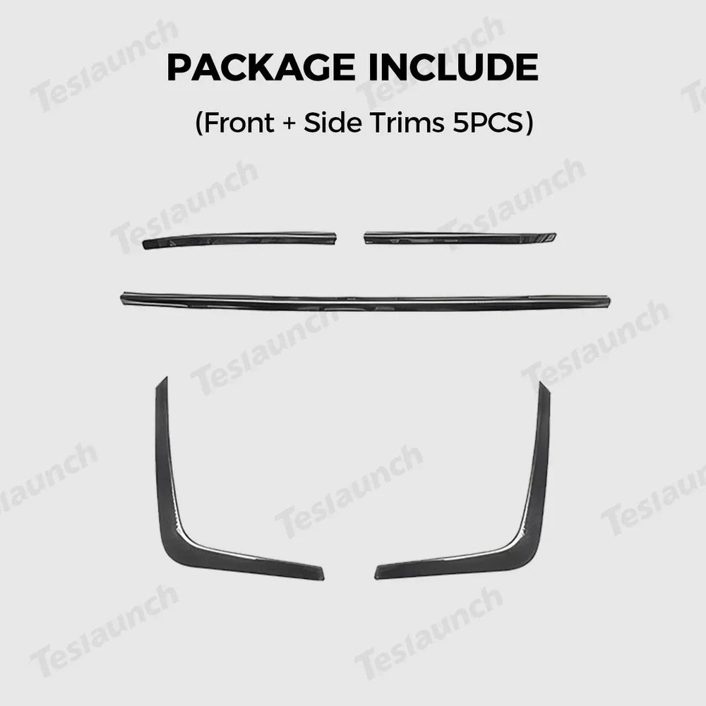 Stainless Steel Front & Rear Bumper Protector Trim for Tesla Model Y Juniper 2025+