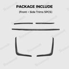 Stainless Steel Front & Rear Bumper Protector Trim for Tesla Model Y Juniper 2025+