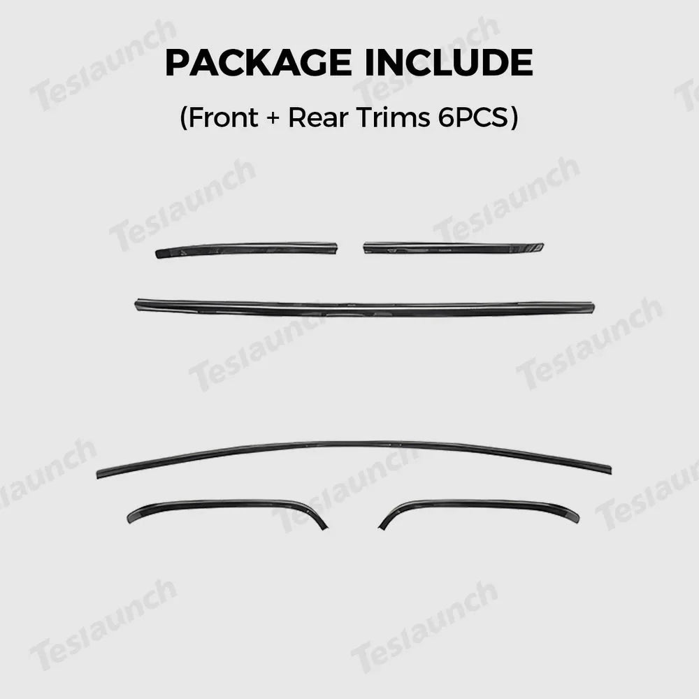 Stainless Steel Front & Rear Bumper Protector Trim for Tesla Model Y Juniper 2025+