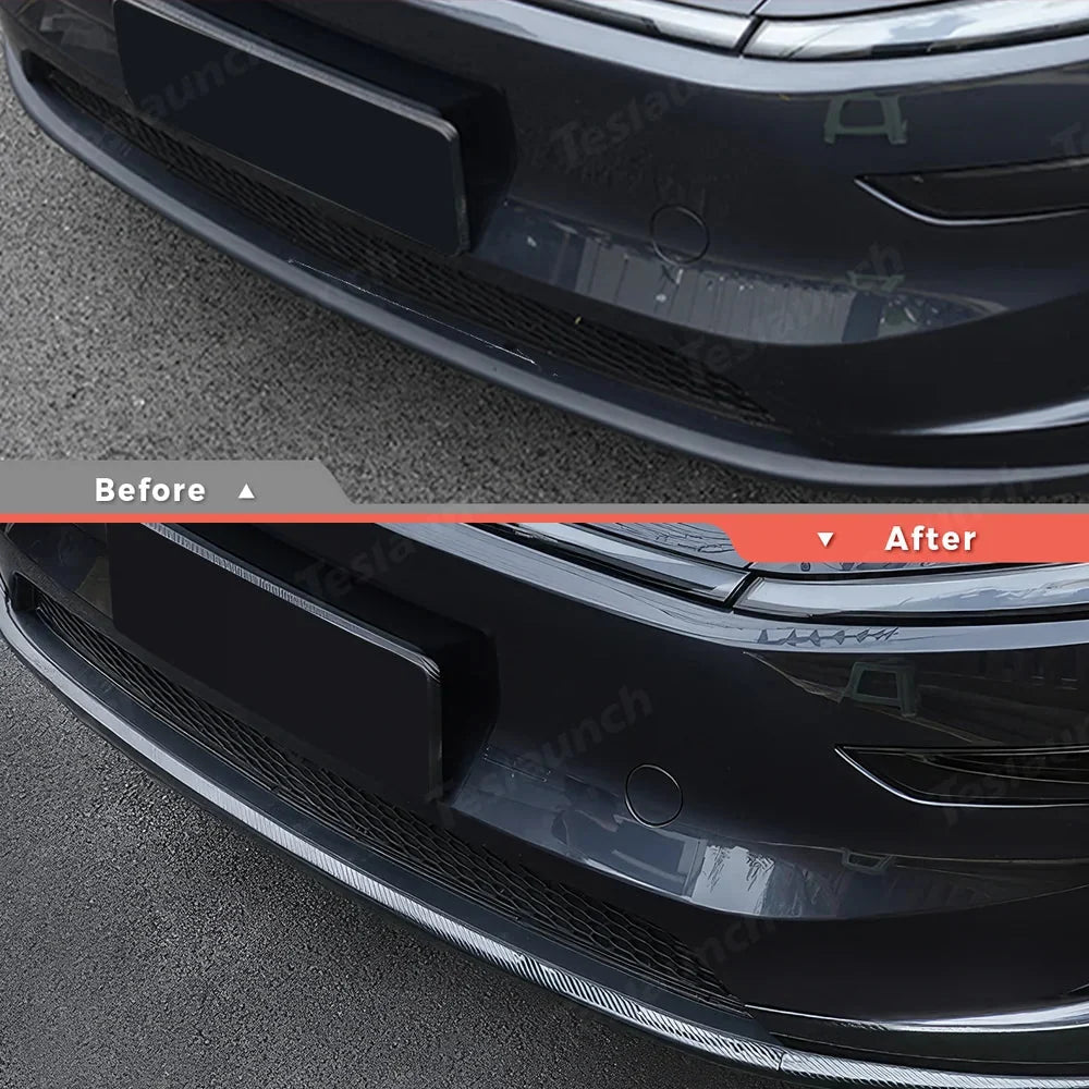 Stainless Steel Front & Rear Bumper Protector Trim for Tesla Model Y Juniper 2025+