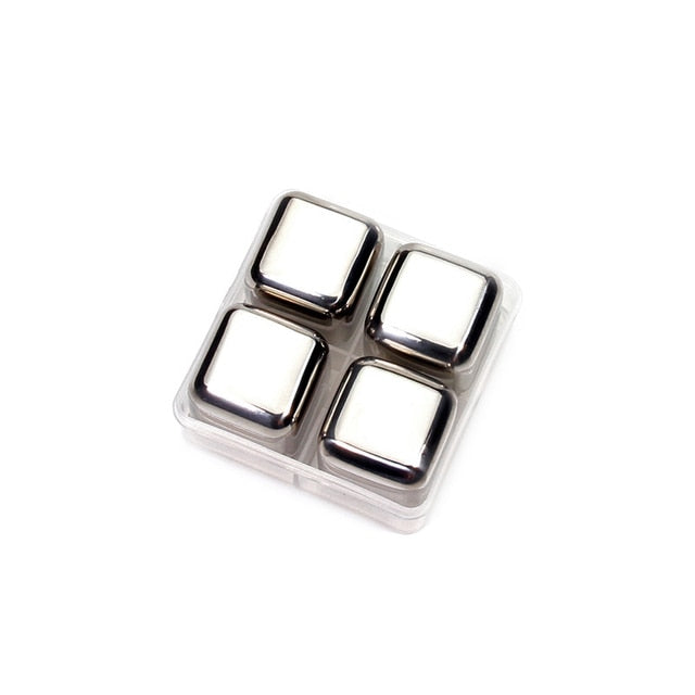 Reusable Stainless Steel Ice Cubes for Perfect Drinks