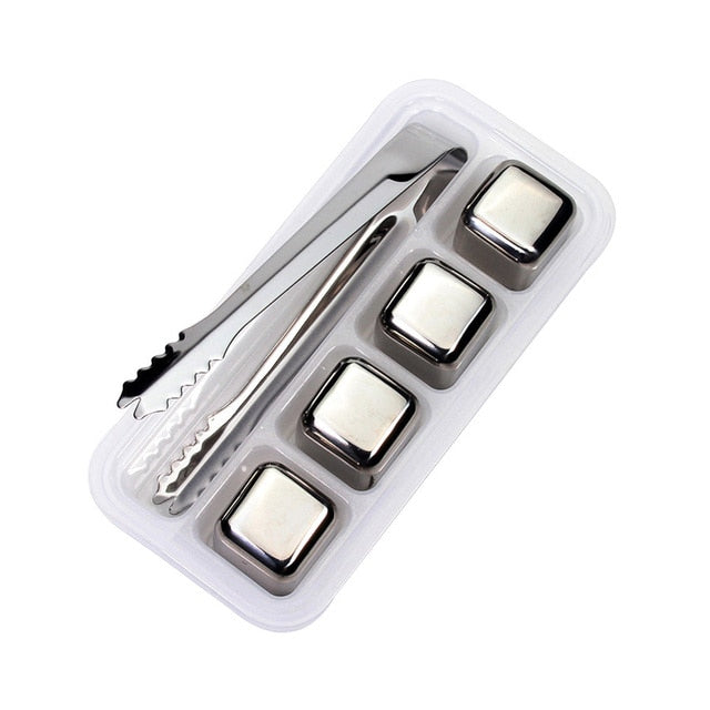 Reusable Stainless Steel Ice Cubes for Perfect Drinks