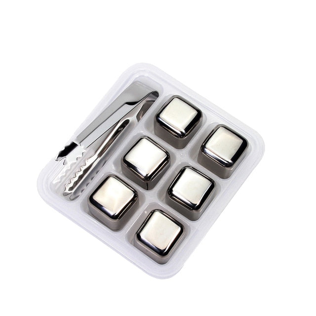 Reusable Stainless Steel Ice Cubes for Perfect Drinks