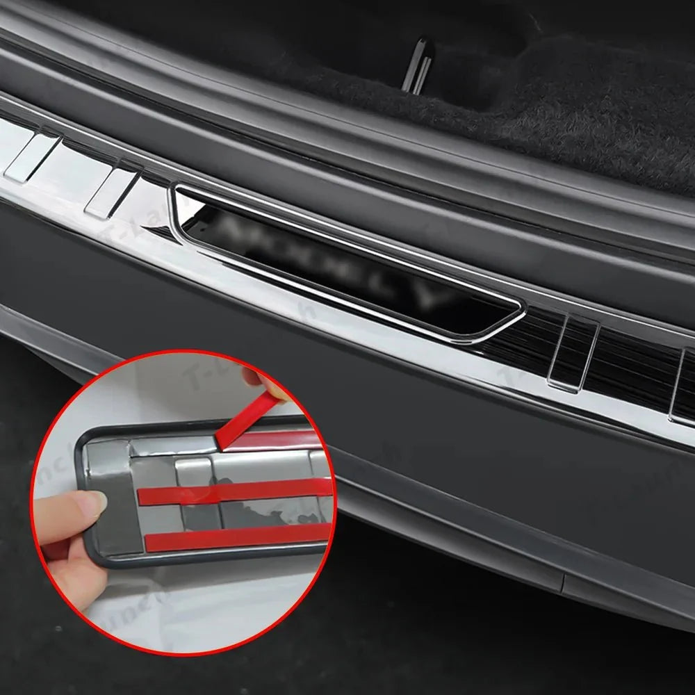 Stainless Steel Rear Bumper Protector Guard for Tesla Model Y Juniper 2025+