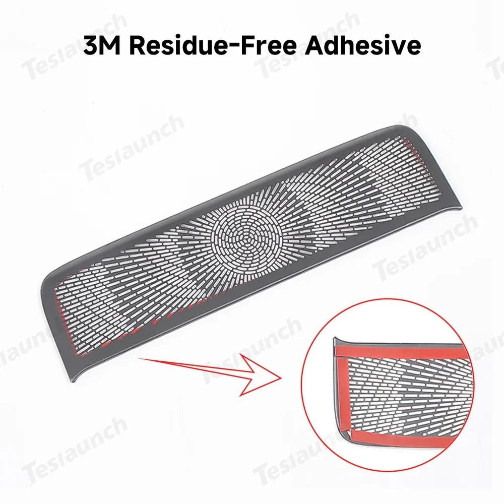 Stainless Steel Rear Console Vent Cover for Tesla Model Y Juniper 2025+