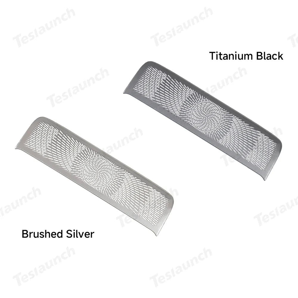 Stainless Steel Rear Console Vent Cover for Tesla Model Y Juniper 2025+