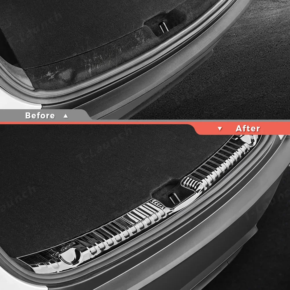 Stainless Steel Rear Trunk Sill Protector for Tesla Model Y Juniper 2025+
